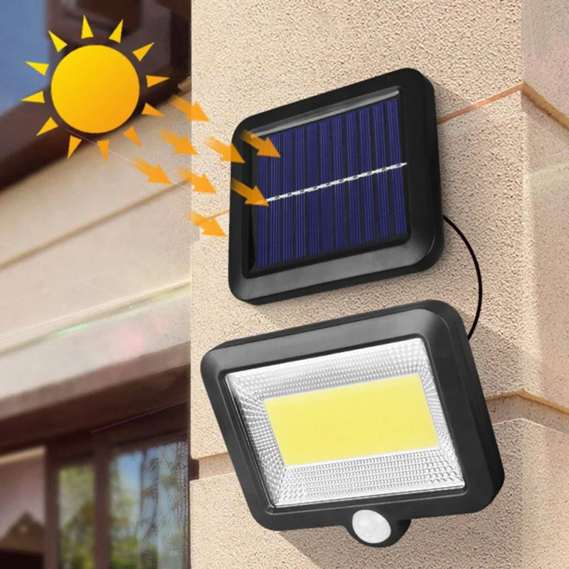 Solar Motion Sensor Wall Light 72/100 COB | Remote Control Solar Wall Light QXL