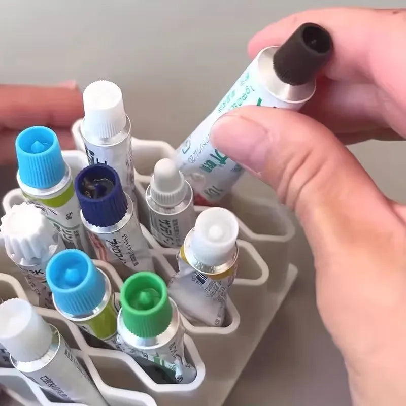 32-Compartment Ointment Storage Box | Vertical Rack Organizer Storage Organizer Rack QXL