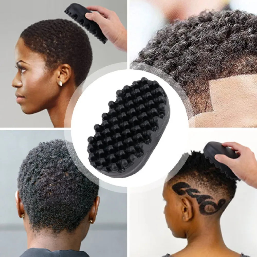 TPE Afro Curl & Dreadlocks Hair Brush | Salon & Home Curl Hair Brush QXL