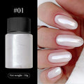 Cherry Pink Chrome Pearl Nail Powder | Mirror Aurora Effect 10g Chrome Nail Powder QXL 01