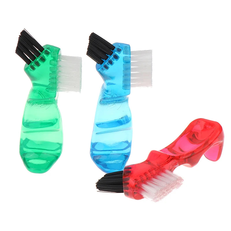 Dual-Head Denture Cleaning Brush | Ergonomic Non-Slip Handle Denture Cleaning Brush QXL