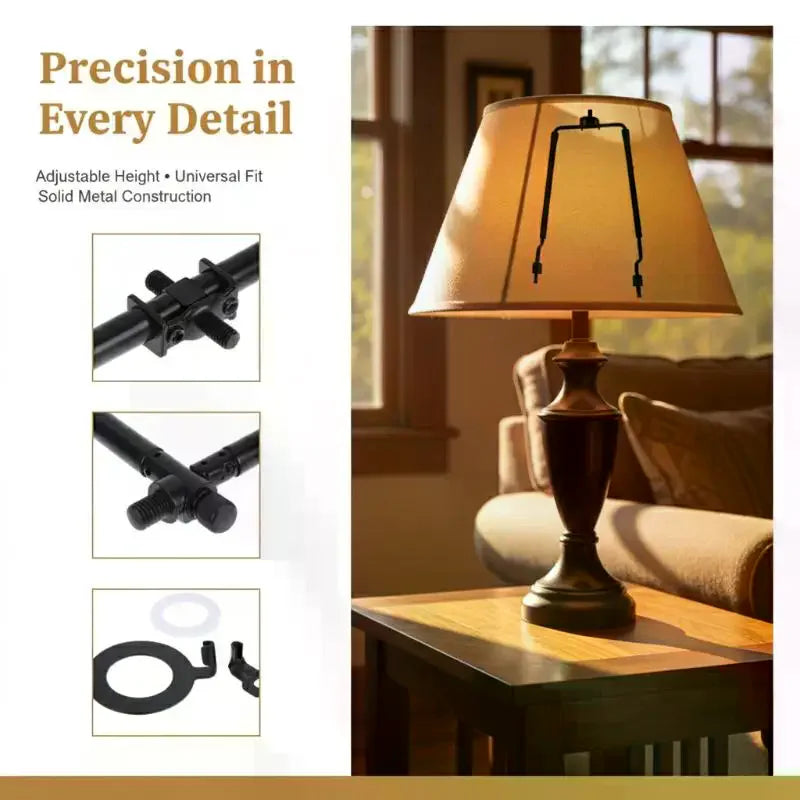 Adjustable Lamp Shade Harp Holder Kit | E26 E27 Spider Shade Lamp Shade Harp Kit QXL