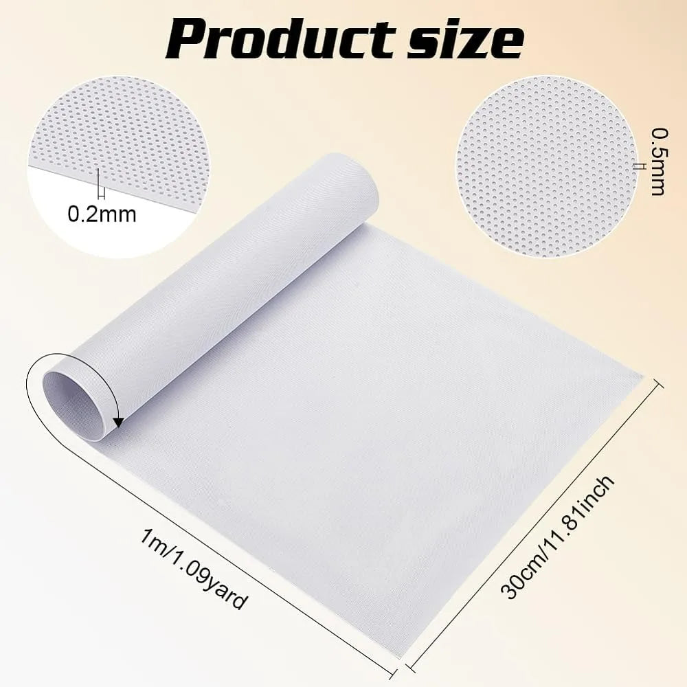 Fursuit Eye Mesh 39x11.8" White PVC Printable Net | Cosplay Cosplay Craft Mesh QXL