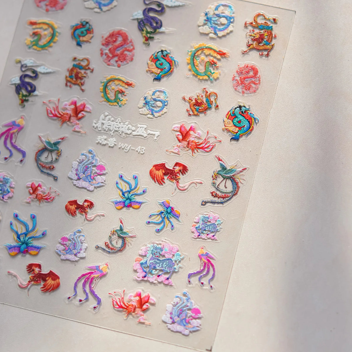 5D Nail Art Stickers – Peach Blossom Bird & Butterfly Decals Nail Art Stickers QXL