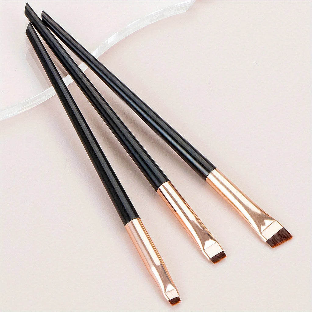 3-Piece Eye Makeup Brush Set | Eyeliner, Brow & Shadow Eye Makeup Brush Set QXL
