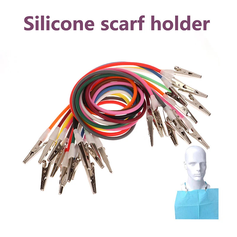 Silicone Dental Bib Clip | Napkin Holder Scarf Clip Dental Bib Clip QXL