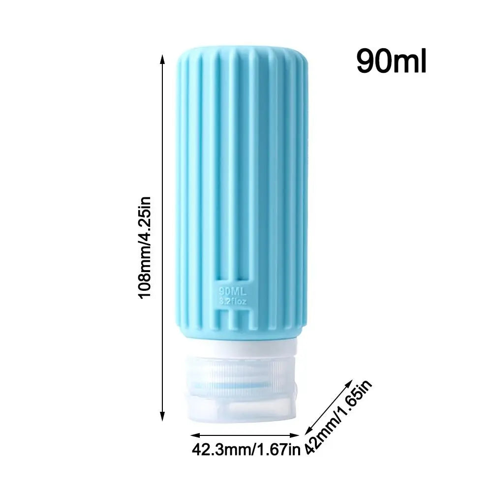 Silicone Refillable Travel Bottles 60ml & 90ml – Squeeze Containers Travel Squeeze Bottle QXL