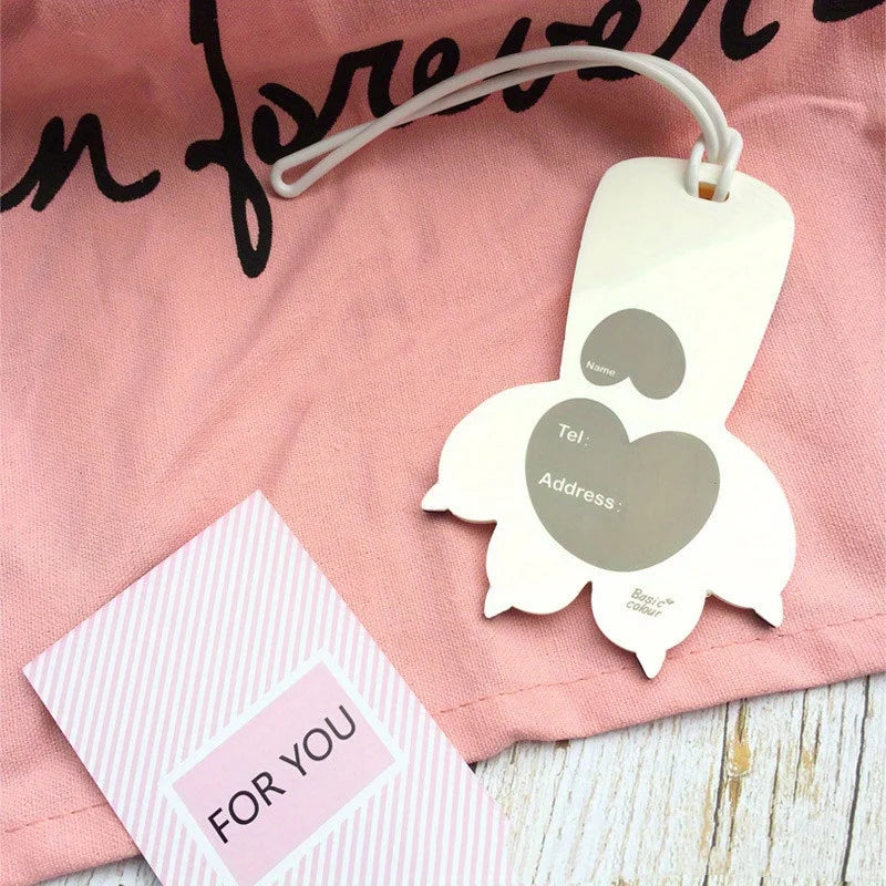 Macaron Cat Paw Luggage Tag | Anti-Loss PVC Travel Tag Set Luggage Tag QXL