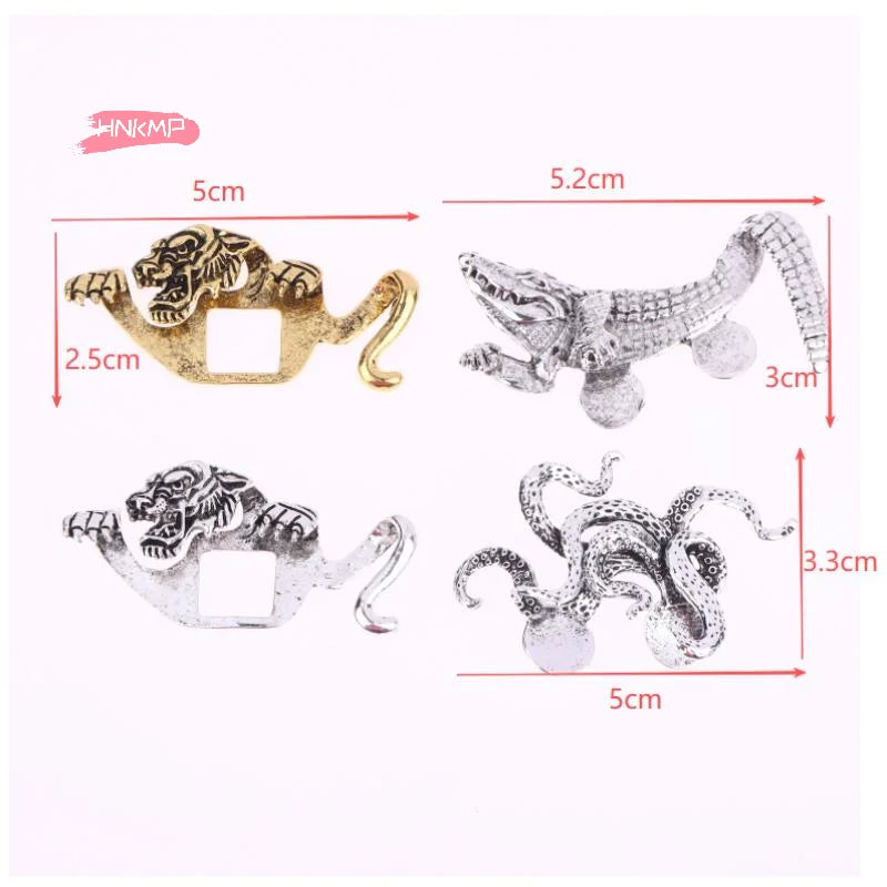 Vintage Animal Engraved Zinc Alloy Lapel Pin for Men | Suit Brooch Lapel Pin Brooch QXL