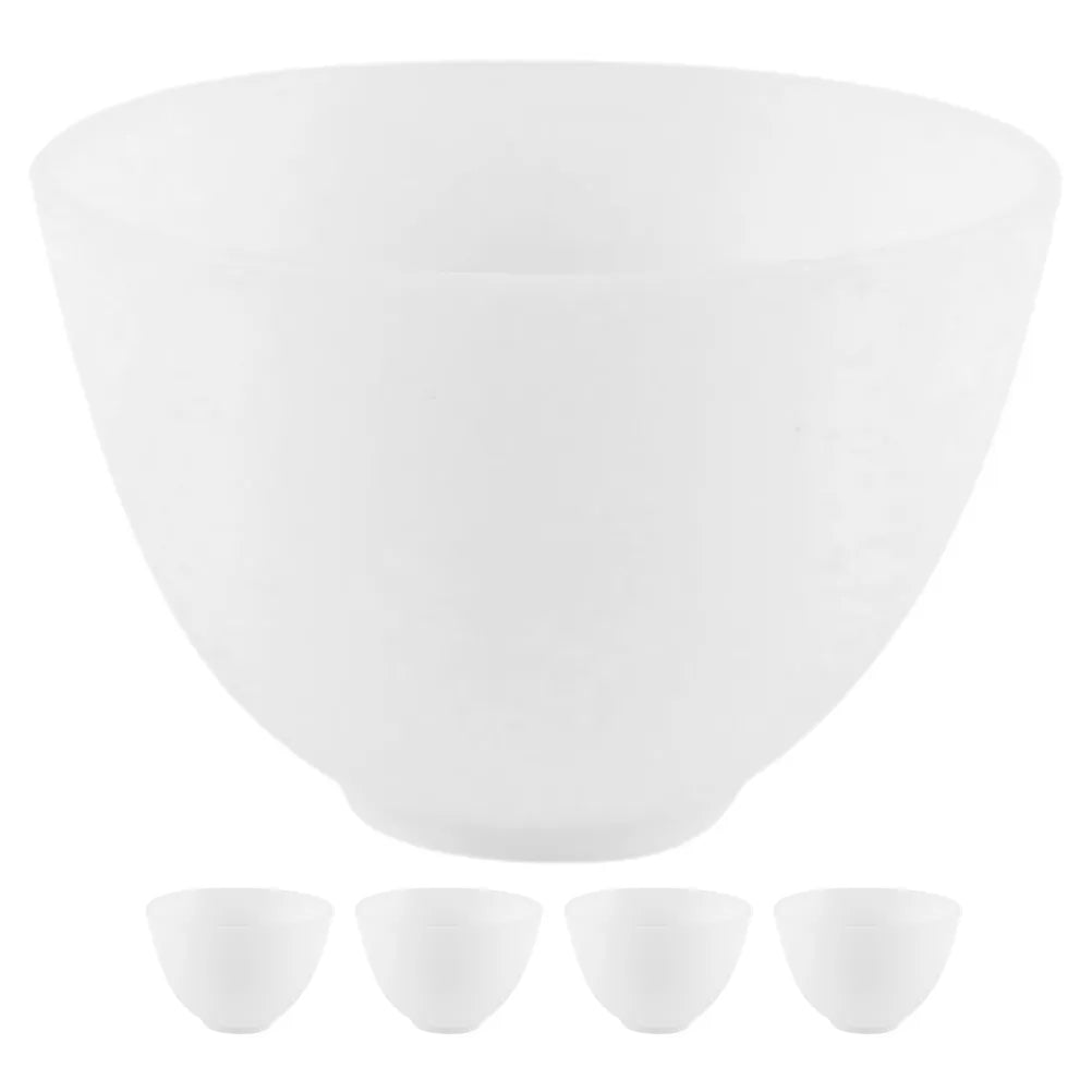 5-Pack Silicone Facial Mask Mixing Bowls | DIY Spa & Salon Mask Mixing Bowl Set QXL