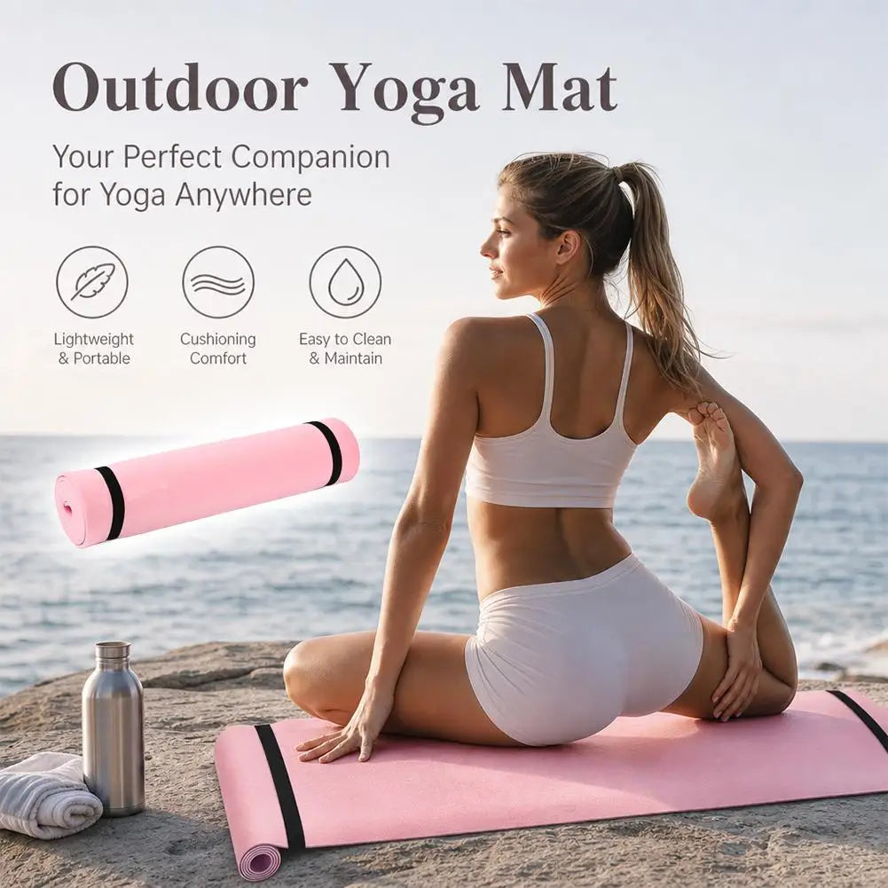 Thick Foldable EVA Yoga & Fitness Mat | Anti-Slip Exercise Mat Yoga & Fitness Mat QXL