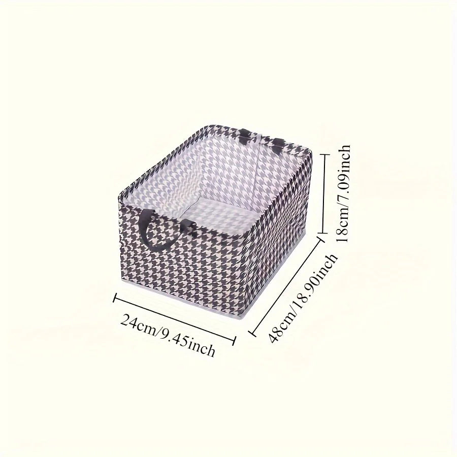 2-Pack Large Foldable Fabric Storage Bins with Metal Frame Fabric Storage Bins QXL