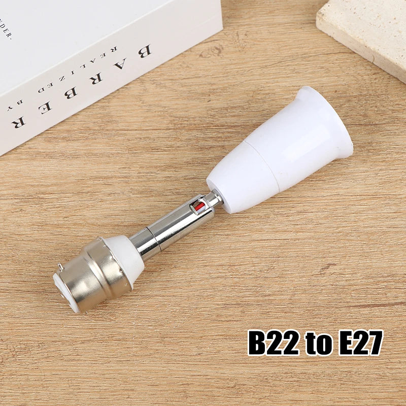 B22 to E27/E26 Socket Adapter | 90° Rotatable Light Converter Light Socket Adapter QXL Default Title