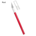 Metal Craft Knife – Precision Carving & Engraving Scalpel Craft Carving Knife QXL M264 Red