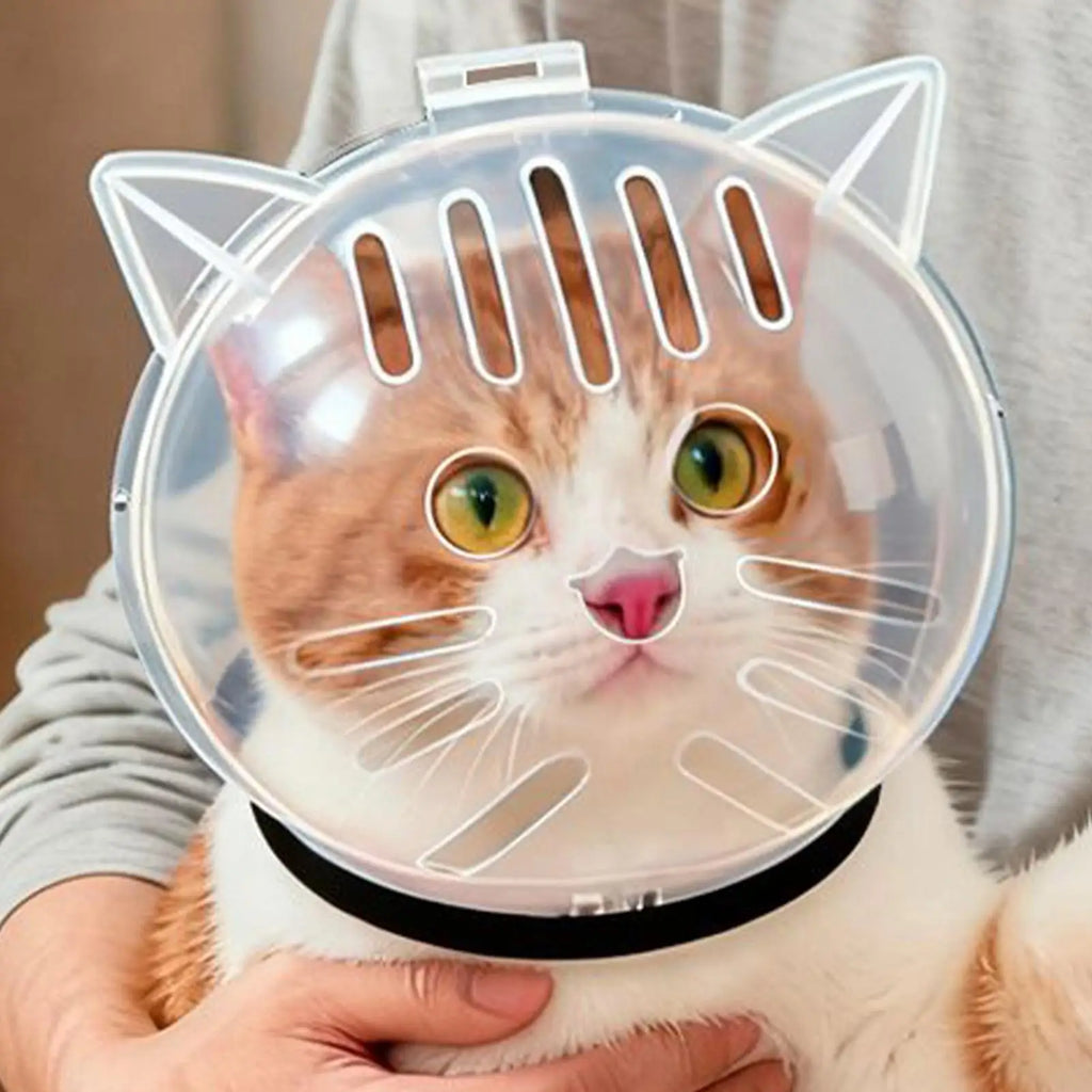 Transparent Cat Bubble Muzzle Hood | Anti-Bite Grooming Cap Cat Grooming Muzzle QXL