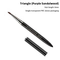 Wood Handle Triangular Nail Art Brush | Petal Liner Painting Pen Nail Art Brush QXL A2