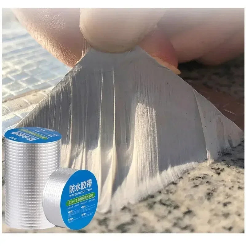 Butyl Adhesive Sealing Tape – Waterproof Roof & Pipe Repair Butyl Sealing Tape QXL 10cm x 10m