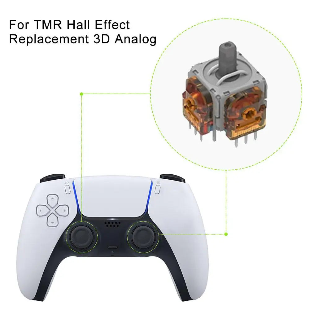 2-Pack TMR Hall Effect Joystick Sensor for PS4 PS5 Xbox Switch Pro Joystick Sensor Module QXL