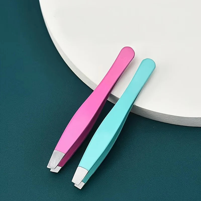 Mini Stainless Steel Eyebrow & Eyelash Tweezers Beauty Tool Eyebrow Tweezers QXL