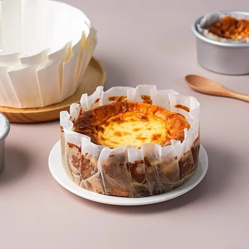 Disposable Parchment Cake Mold Cups | Cheesecake Baking Liners Cake Baking Molds QXL