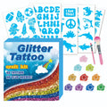 Glitter Tattoo DIY Kit – Temporary Body Art for Kids & Adults Temporary Tattoo Kit QXL B Set