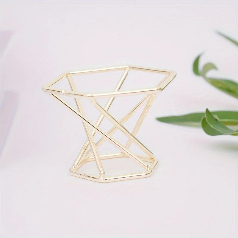 4-Pack Geometric Crystal Ball Display Bases | Sphere Stand Sphere Display Stand QXL