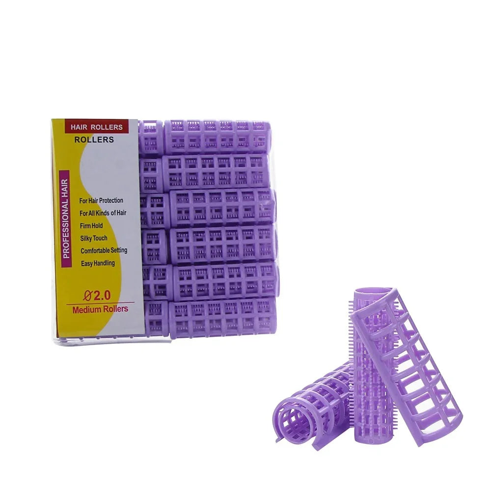 Heatless Hair Curler Rollers Set | 5 Sizes Perm Rods Heatless Hair Rollers QXL