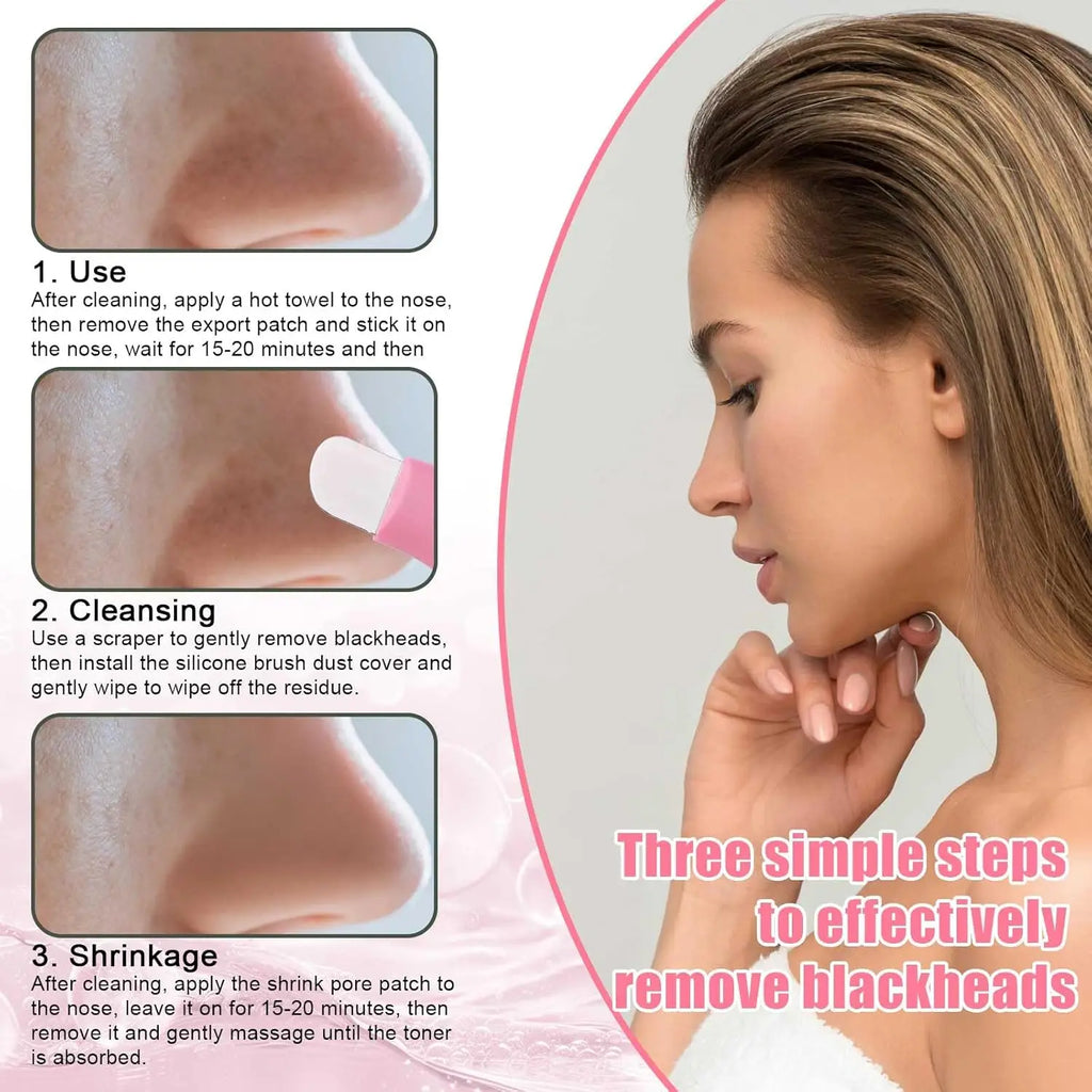 3-Piece Facial Massage Set – Silicone Brush, Cupping & Ice Roller Facial Massage Set QXL