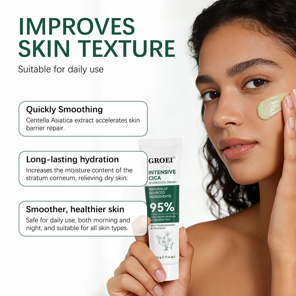 Snow Grass Moisturizing Face Cream | Cica & Hyaluronate Face Moisturizer Cream QXL