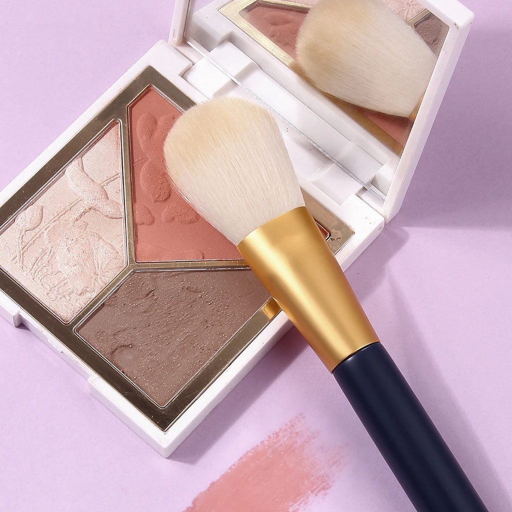 KOSSHOW Soft Blush Contour & Powder Brush – Deep Blue Makeup Brush QXL