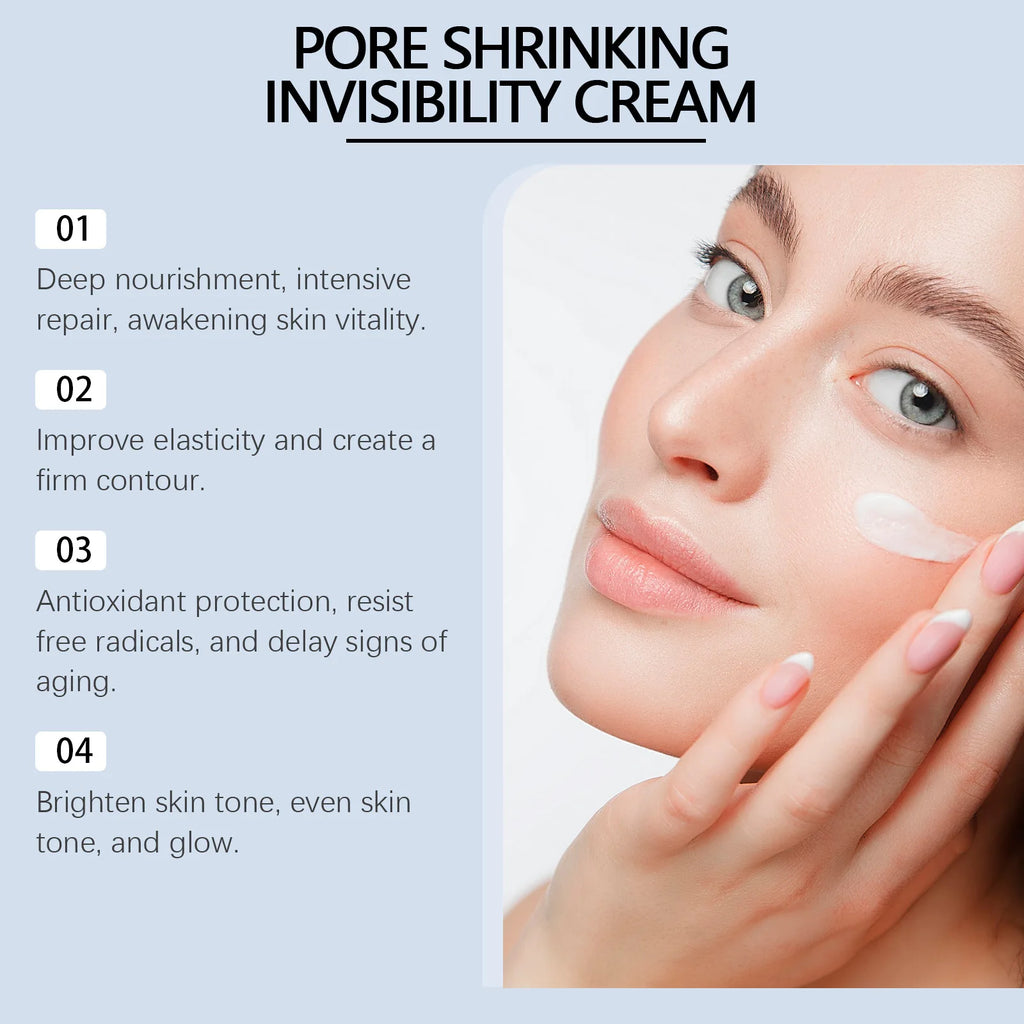 OUHOE Snail Mucin Hyaluronic Acid Pore Minimizing Cream 50g Pore Minimizing Cream QXL