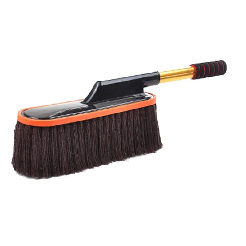 Microfiber Car Wash Mop Kit | Extendable Handle Duster Brush Car Wash Mop Kit QXL Coffee color