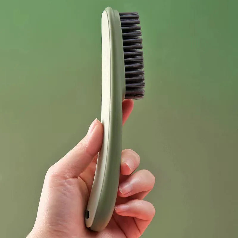 Long Handle Soft Bristle Shoe & Laundry Cleaning Brush Shoe Cleaning Brush QXL Green 1 pc