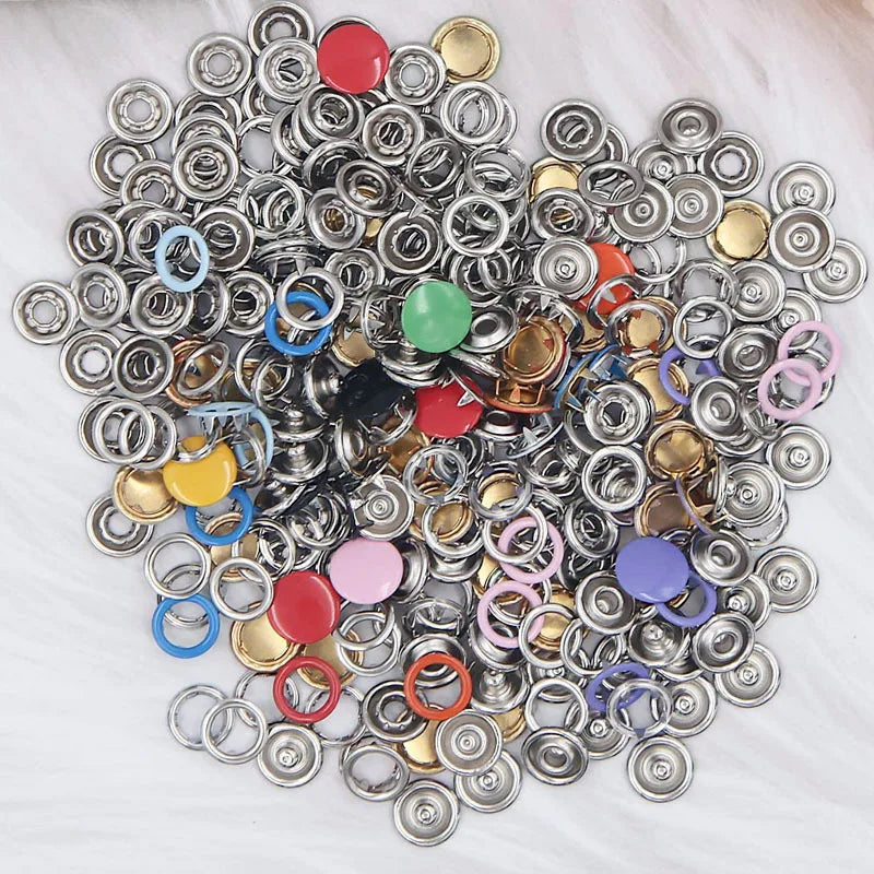 9.5mm Metal Snap Button Prong Ring Pliers & Rivet DIY Set Snap Button Tool Set QXL