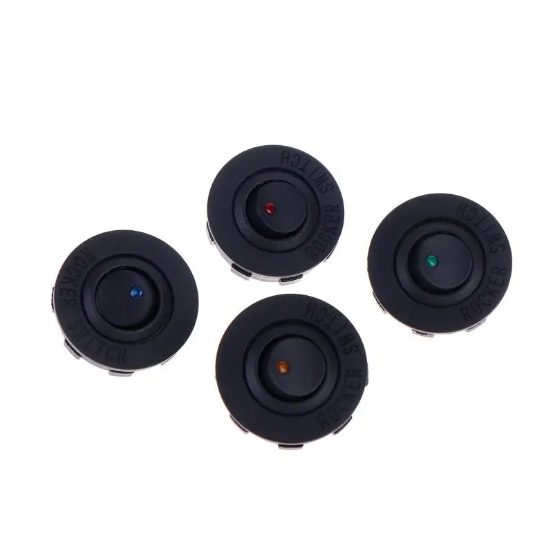 12V DC Round LED Switch 16A – Car Truck Boat SPST On/Off LED Toggle Switch QXL