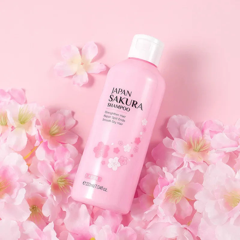 LAIKOU Sakura Shampoo & Conditioner – Cherry Blossom 200ml Shampoo & Conditioner QXL