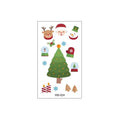 Christmas Temporary Tattoo Stickers for Kids | Glow Santa Temporary Tattoo Stickers QXL NO.24