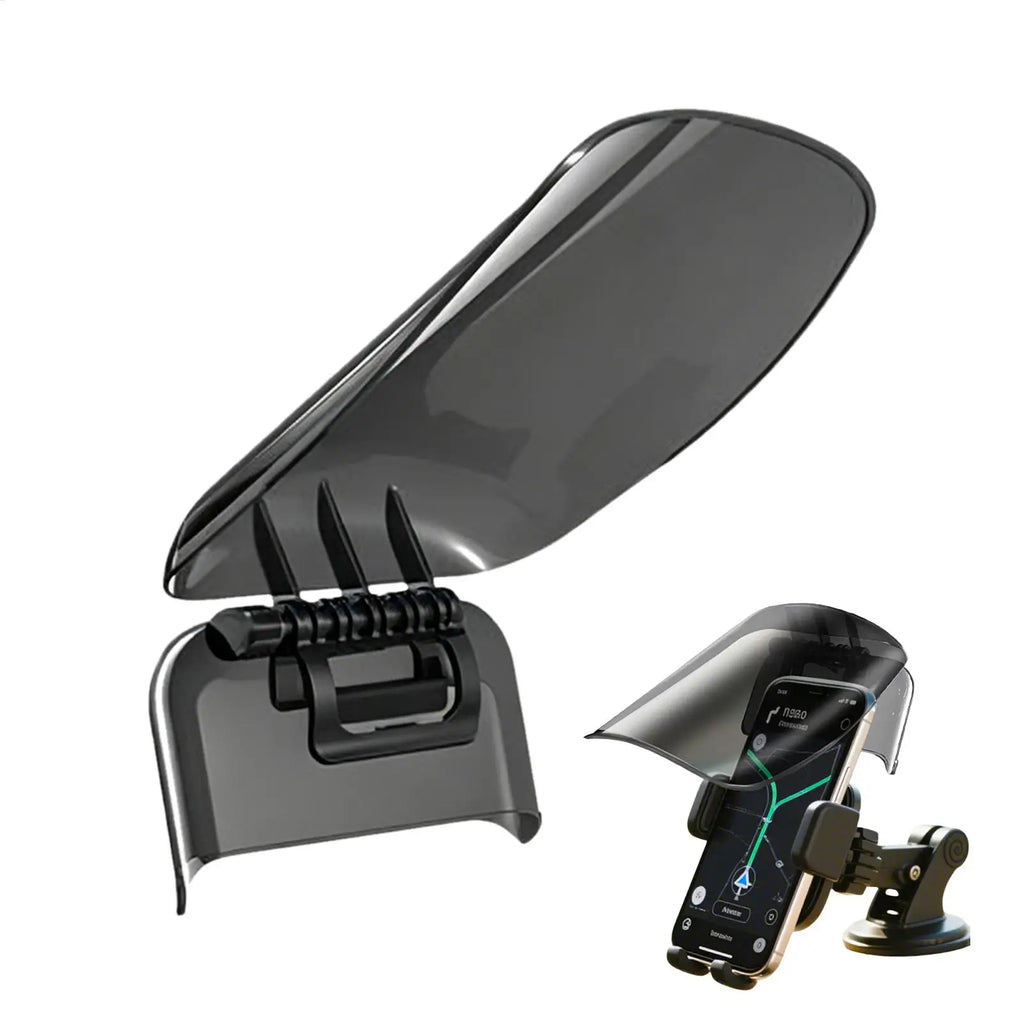 Dashboard Phone Sun Shade | Adjustable Car Smartphone Visor Car Phone Sunshade QXL