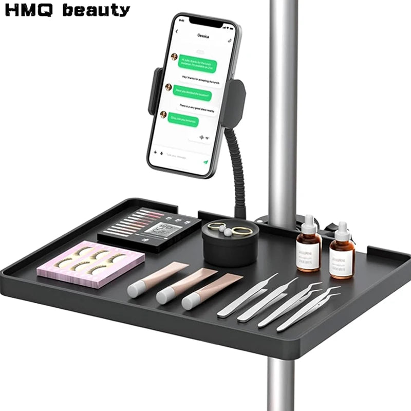 Adjustable Lash Tray Holder for Ring Light | Clip-On Stand Lash Tray Organizer QXL