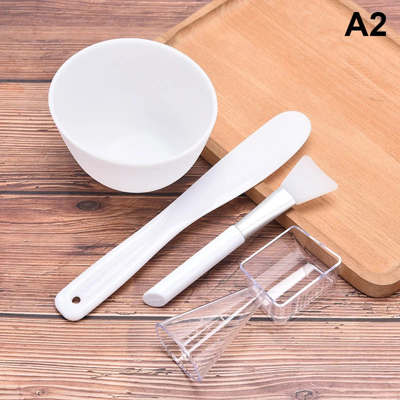 Face Mask Mixing Bowl Set | Facial Skin Care Tools Kit Mask Mixing Tool Kit QXL A2