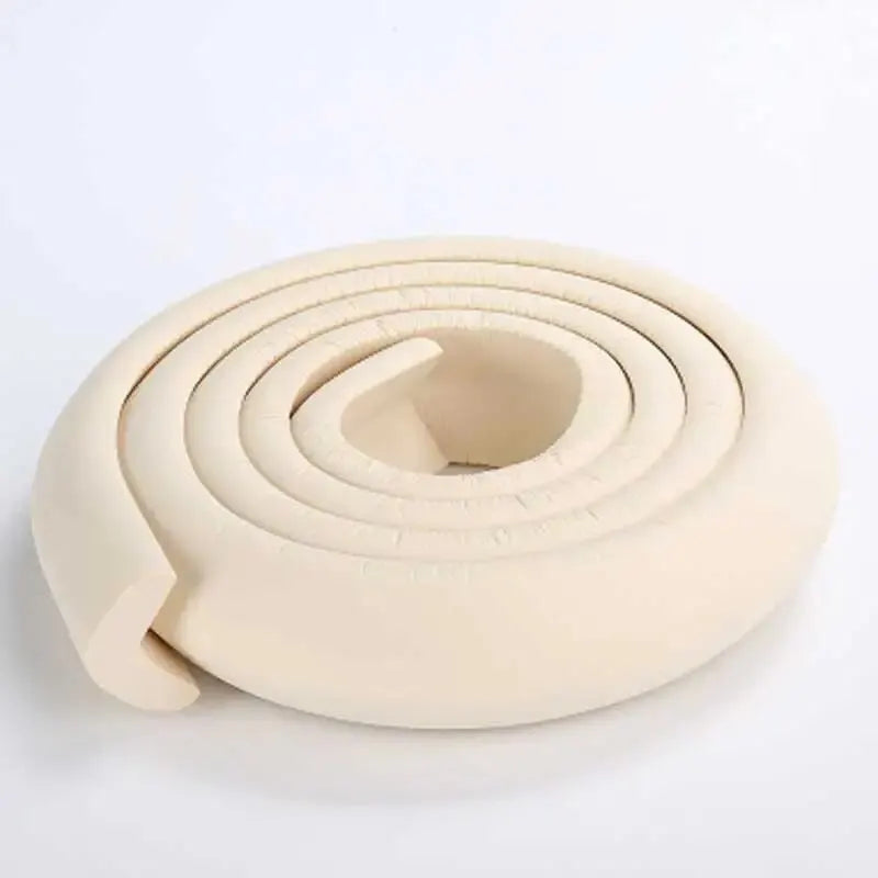 2M NBR Baby Safety Edge & Corner Bumper Strips – Table Guard Baby Corner Guard QXL B97 Beige