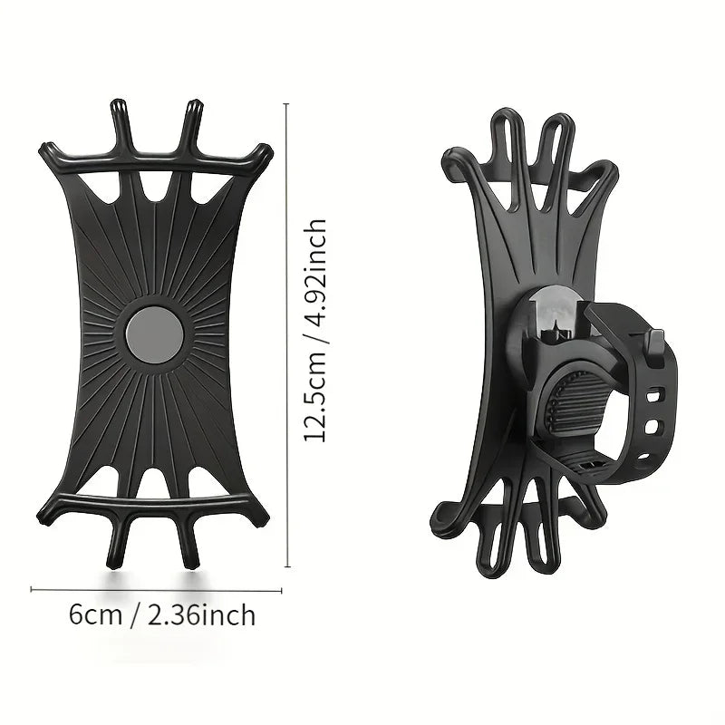 360° Bike & Scooter Phone Holder | Silicone GPS Mount Bike Phone Mount QXL