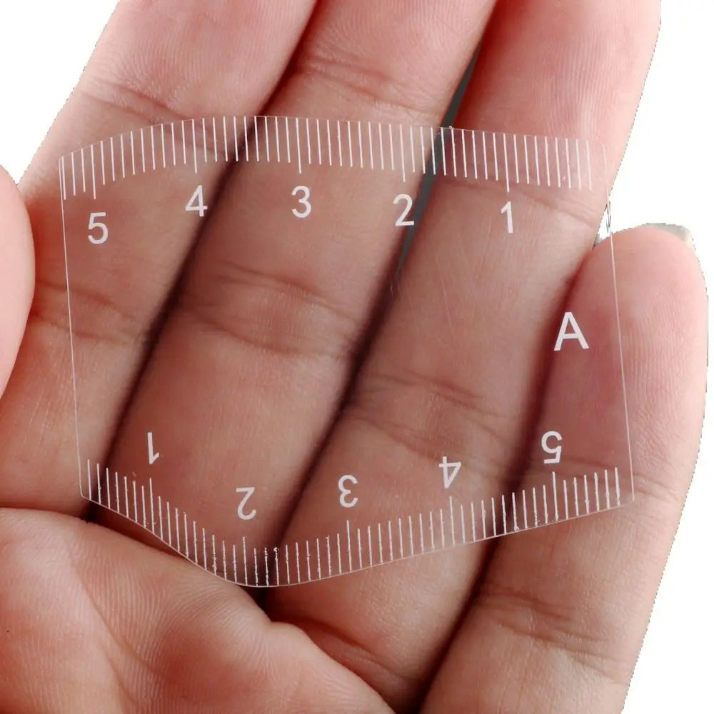 5-Piece Reusable Eyebrow Mapping Ruler & Shaping Stencil Set Eyebrow Stencil Set QXL