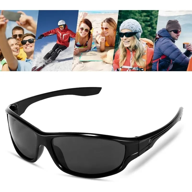 Unisex Polarized Sunglasses UV400 | Retro Lightweight Shades Polarized Sunglasses QXL