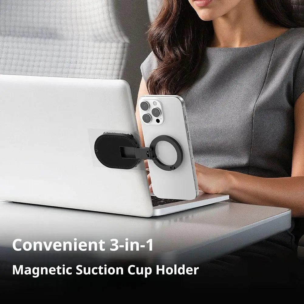 Magnetic Suction Cup Phone Stand | 360° Foldable Mount Phone Stand Mount QXL