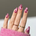 24-Pack Short Round French Press-On Nails | Aurora & Pearl Designs