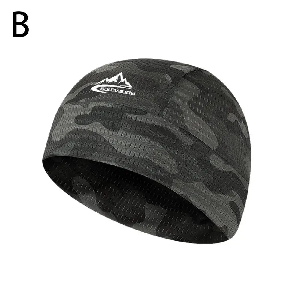 Breathable Skull Cap | Quick-Dry Cycling & Running Helmet Liner Skull Cap Hat QXL B