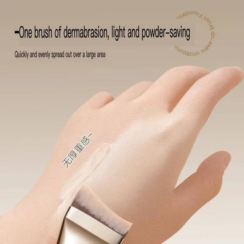 Ultra-Thin Angled Flat Foundation Brush | Seamless Blending Foundation Makeup Brush QXL