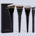 4-Piece Makeup Brush Set | Foundation, Contour & Concealer Makeup Brush Set QXL Black