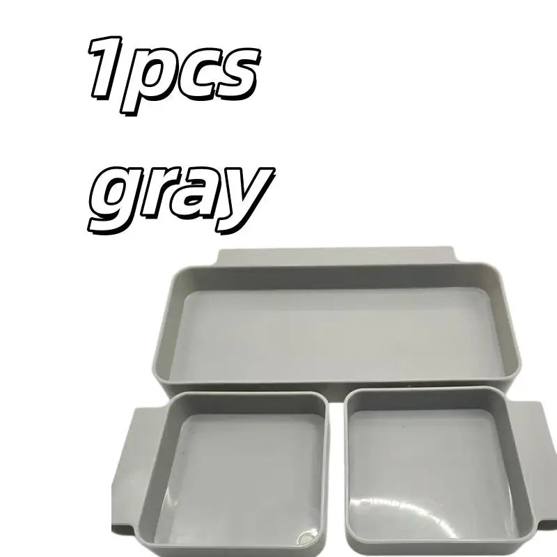 3-Pack Hanging Storage Boxes | Drawer & Desktop Organizer Hanging Storage Organizer QXL 1pcs gray